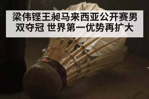 梁伟铿王昶马来西亚公开赛男双夺冠 世界第一优势再扩大